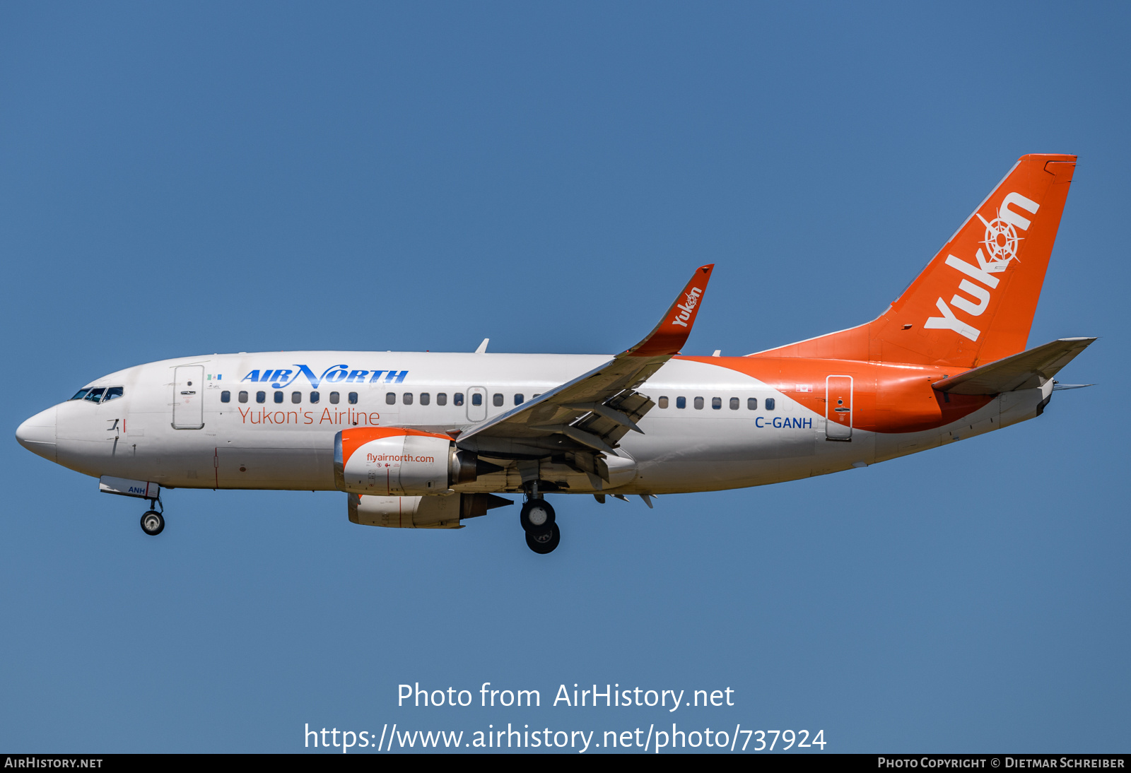 Aircraft Photo of C-GANH | Boeing 737-505 | Air North | AirHistory.net #737924