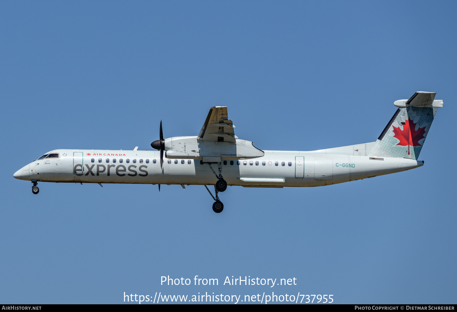 Aircraft Photo of C-GGND | Bombardier DHC-8-402 Dash 8 | Air Canada Express | AirHistory.net #737955