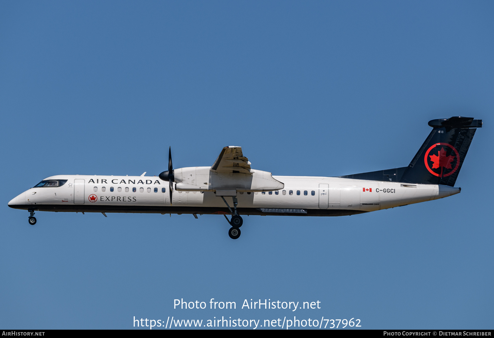 Aircraft Photo of C-GGCI | Bombardier DHC-8-402 Dash 8 | Air Canada Express | AirHistory.net #737962