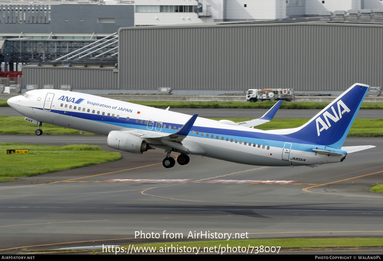 Aircraft Photo of JA85AN | Boeing 737-881 | All Nippon Airways - ANA | AirHistory.net #738007