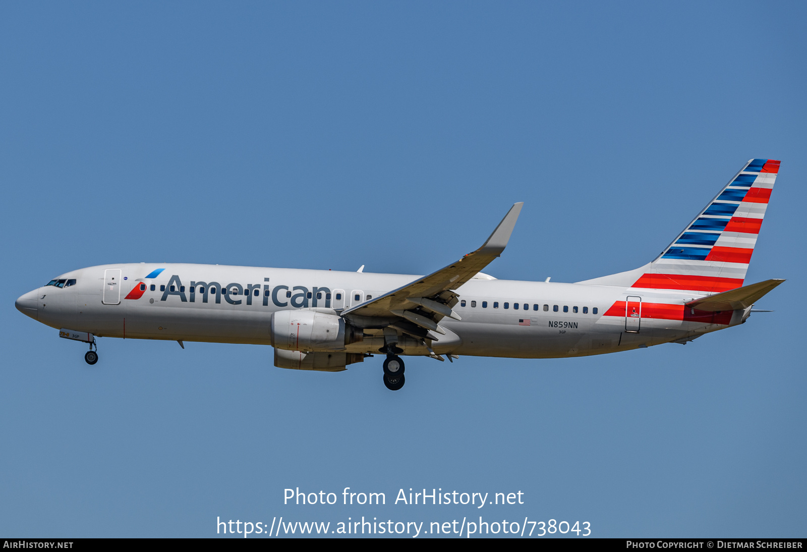 Aircraft Photo of N859NN | Boeing 737-823 | American Airlines | AirHistory.net #738043