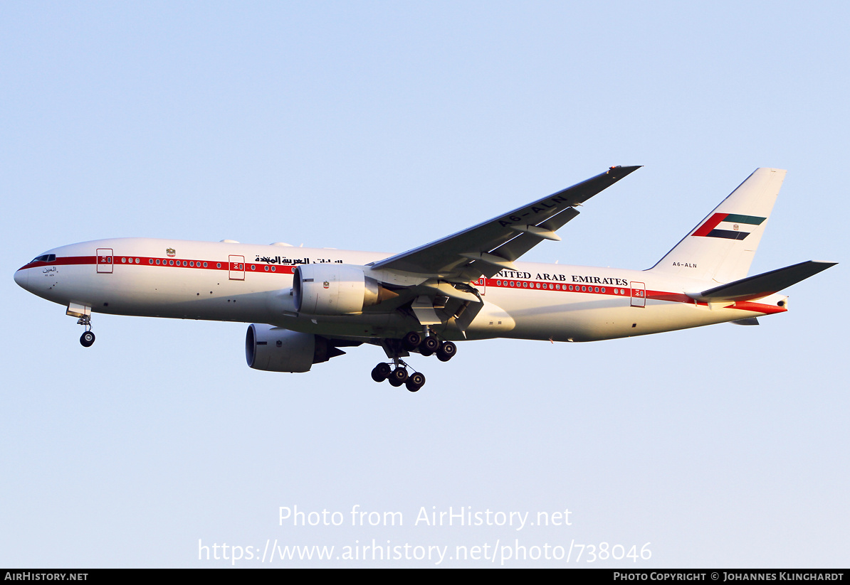 Aircraft Photo of A6-ALN | Boeing 777-2AN/ER | United Arab Emirates Government | AirHistory.net #738046