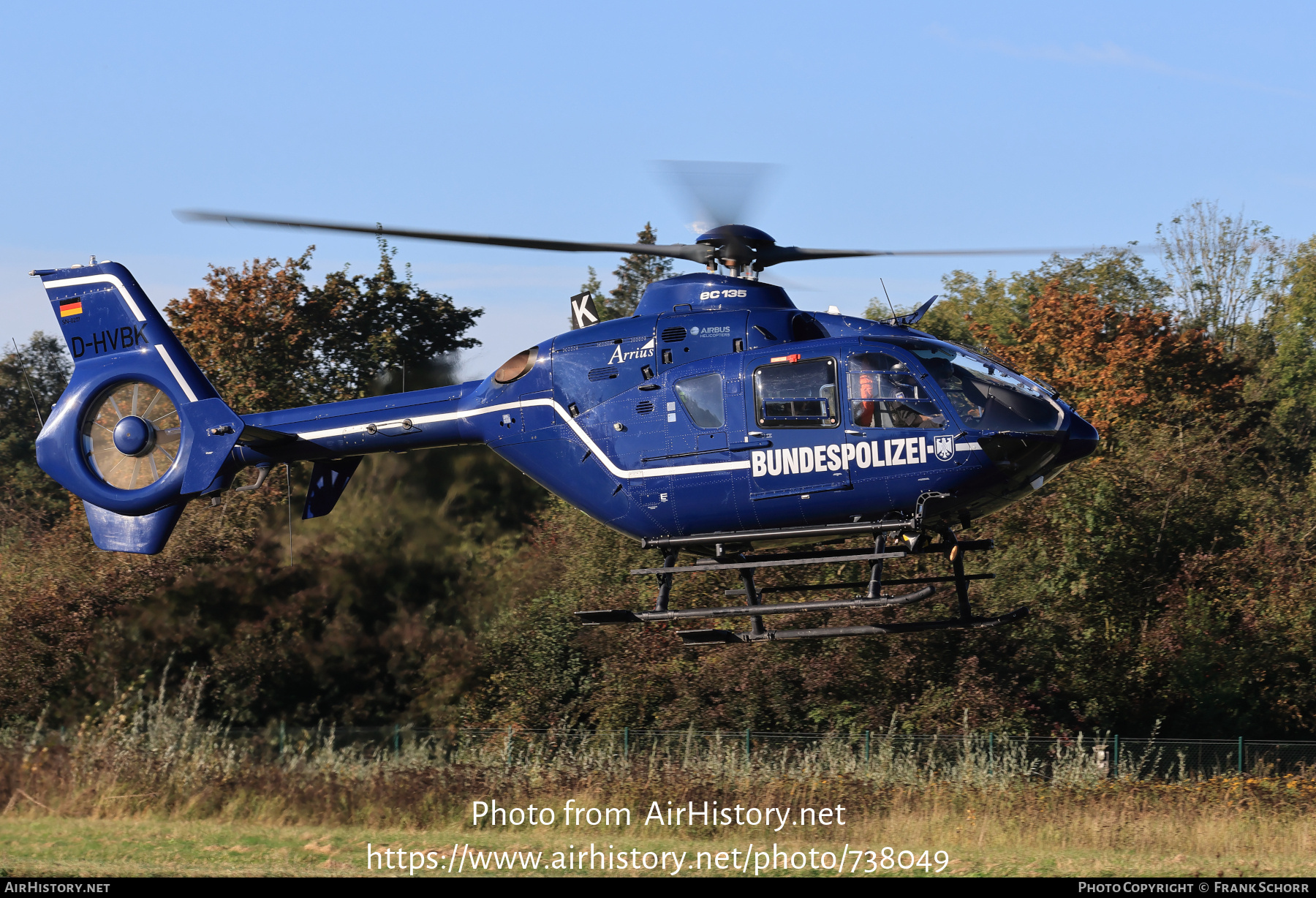 Aircraft Photo of D-HVBK | Eurocopter EC-135T-1 | Bundespolizei | AirHistory.net #738049