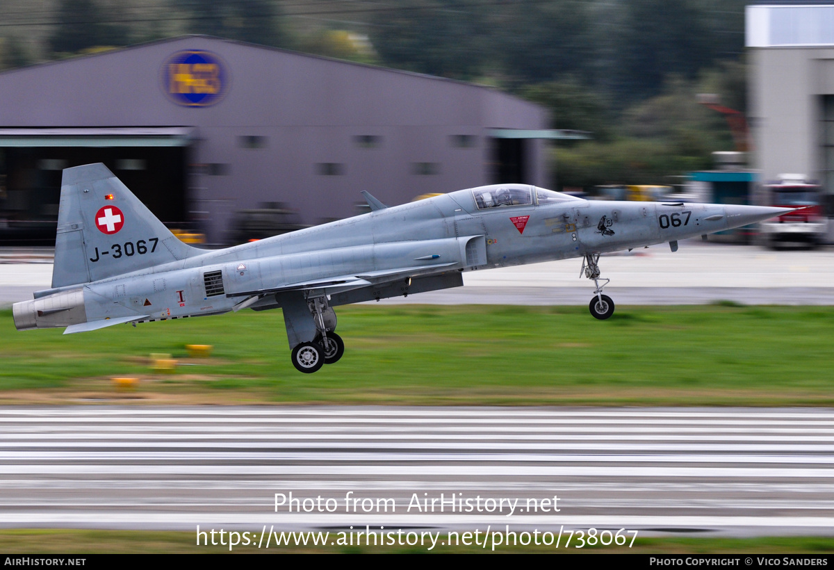 Aircraft Photo of J-3067 | Northrop F-5E Tiger II | Switzerland - Air Force | AirHistory.net #738067