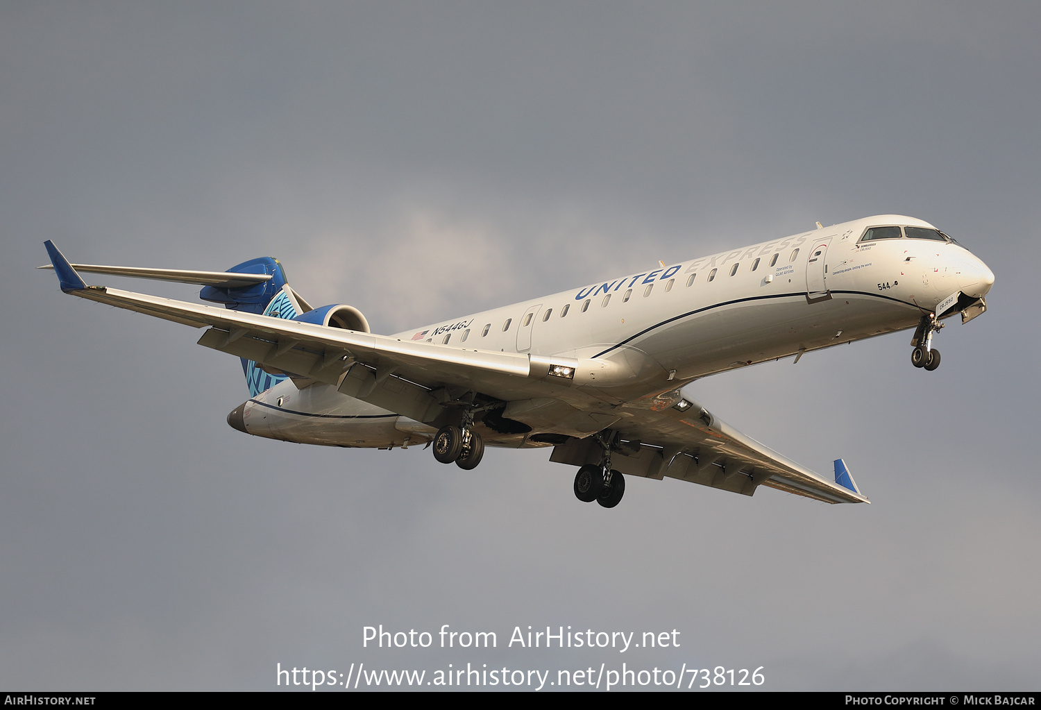 Aircraft Photo of N544GJ | Bombardier CRJ-550 (CL-600-2C11) | United Express | AirHistory.net #738126