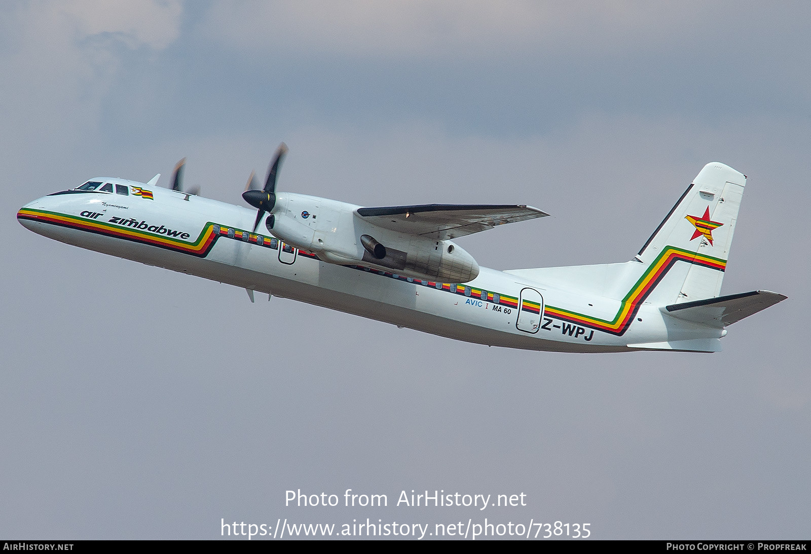 Aircraft Photo of Z-WPJ | Xian MA60 | Air Zimbabwe | AirHistory.net #738135