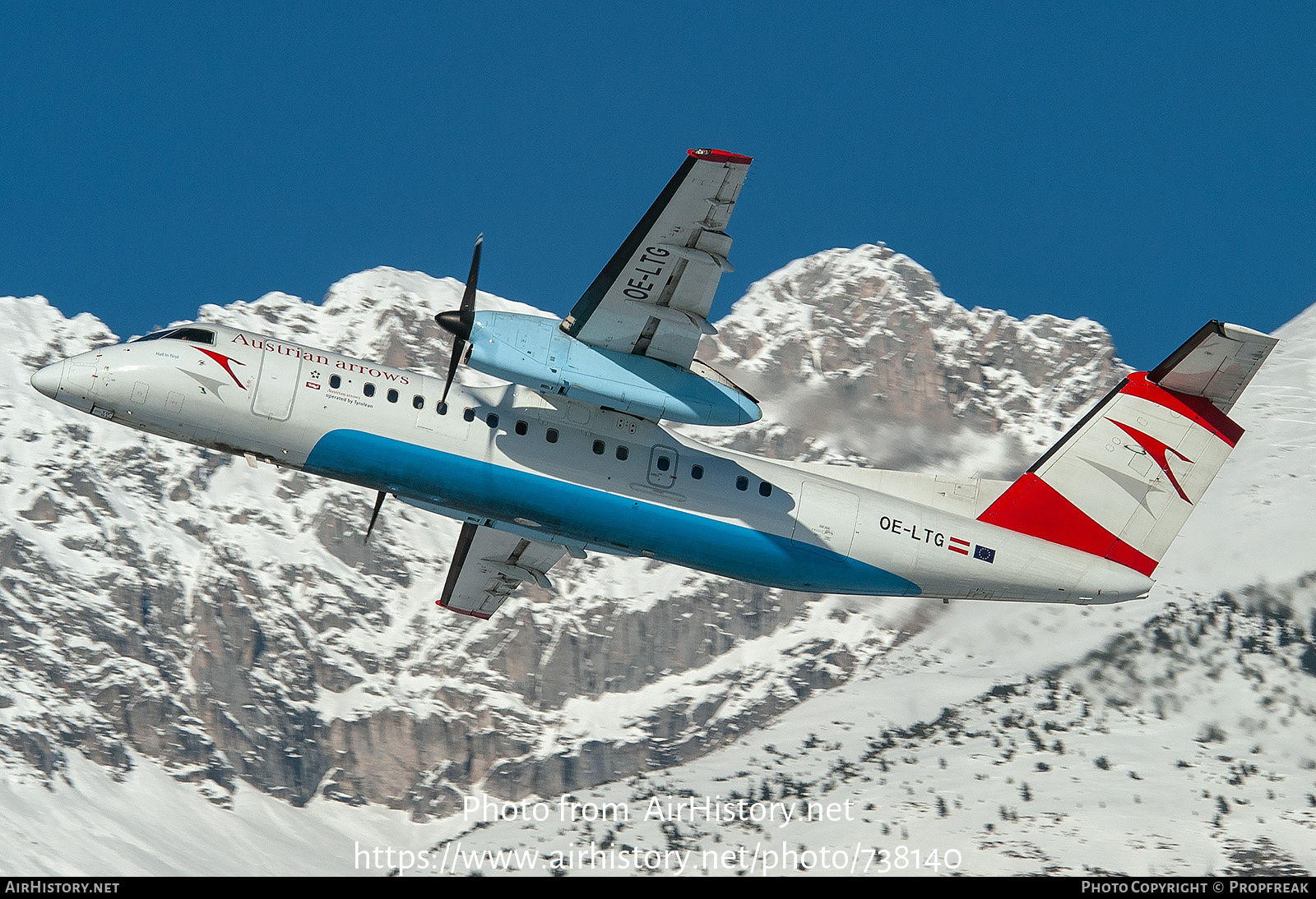 Aircraft Photo of OE-LTG | De Havilland Canada DHC-8-314Q Dash 8 | Austrian Arrows | AirHistory.net #738140