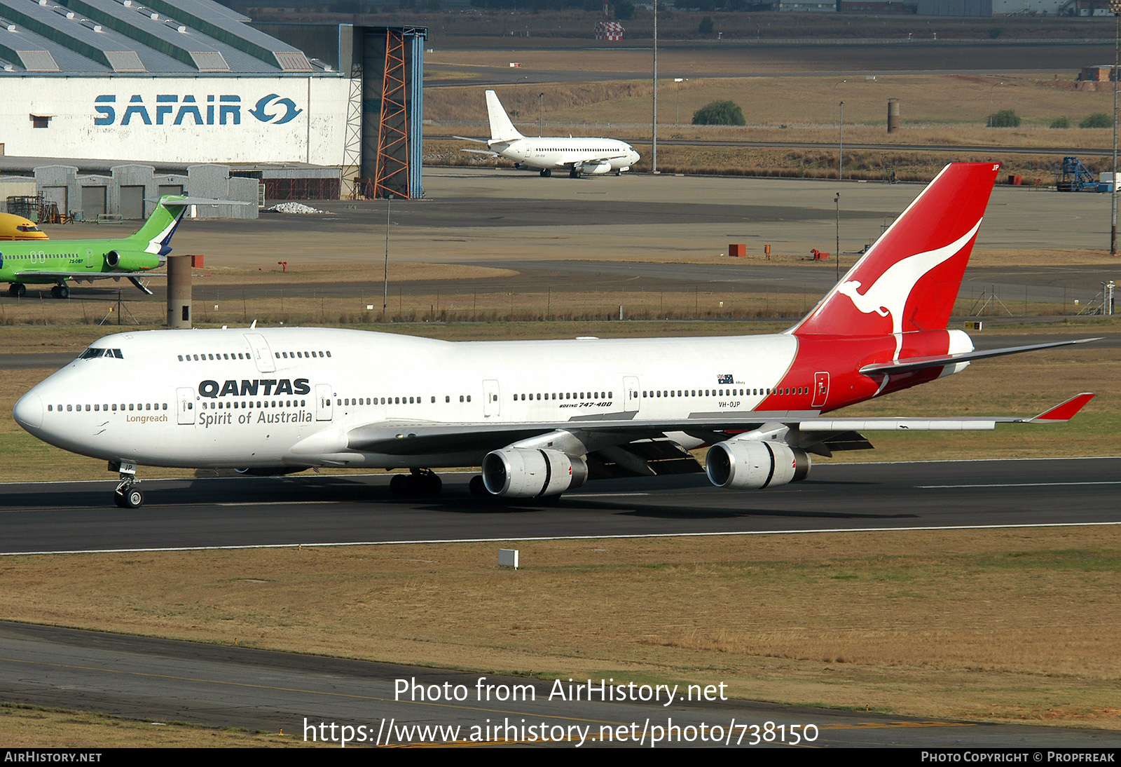 Aircraft Photo of VH-OJP | Boeing 747-438 | Qantas | AirHistory.net #738150