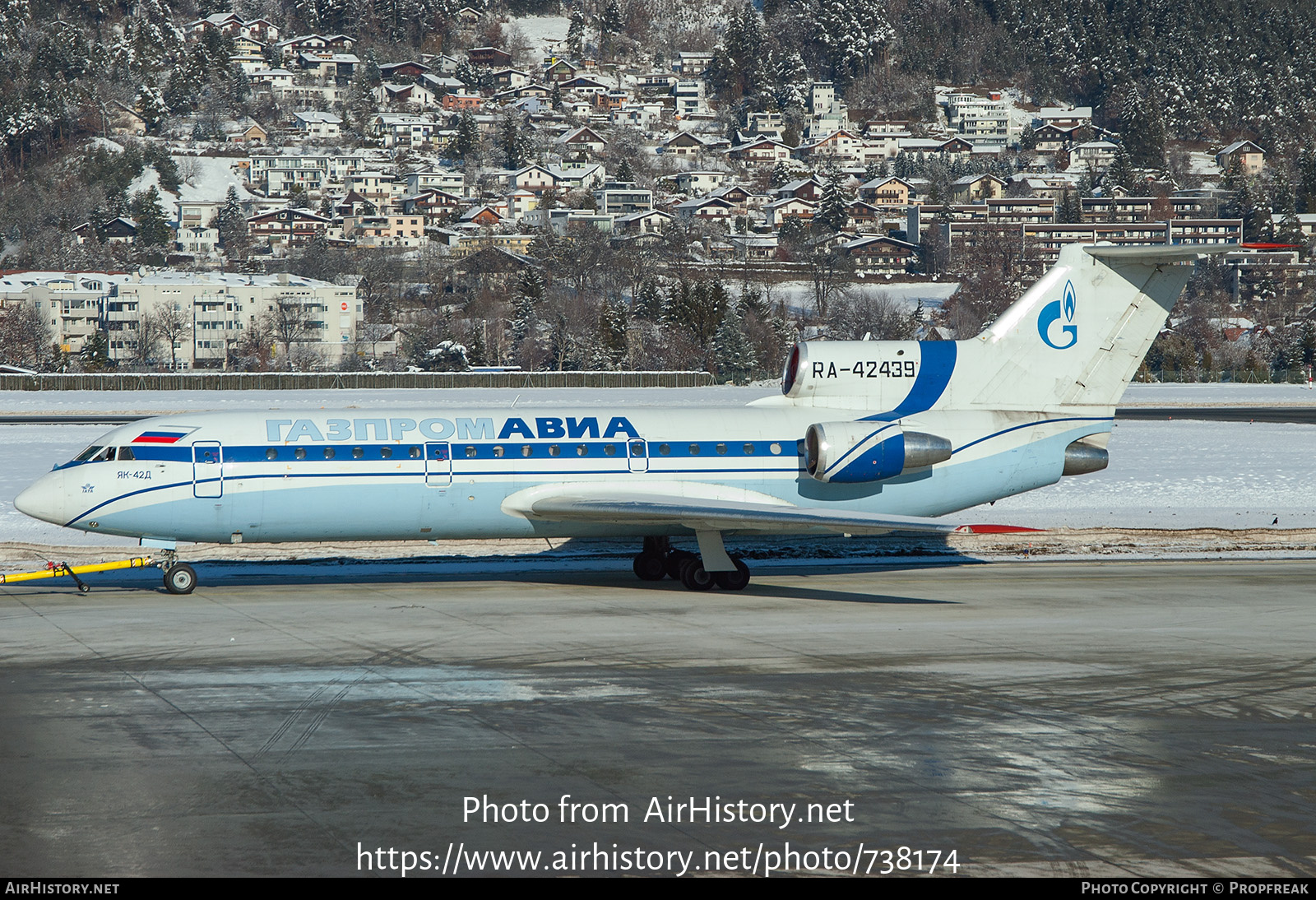 Aircraft Photo of RA-42439 | Yakovlev Yak-42D | Gazpromavia | AirHistory.net #738174