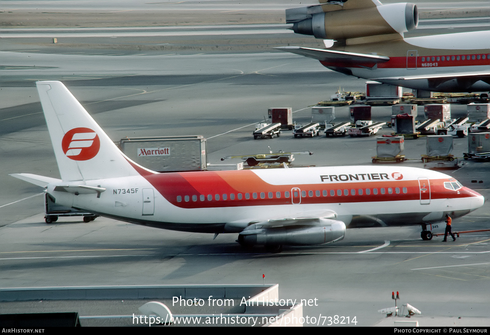 Aircraft Photo of N7345F | Boeing 737-291/Adv | Frontier Airlines | AirHistory.net #738214