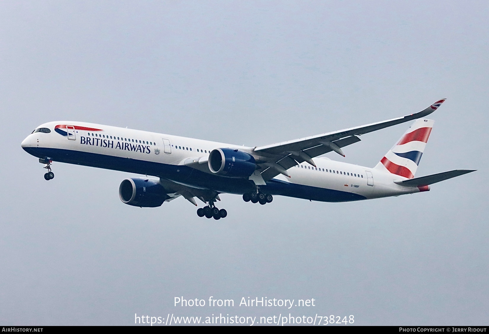 Aircraft Photo of G-XWBF | Airbus A350-1041 | British Airways | AirHistory.net #738248