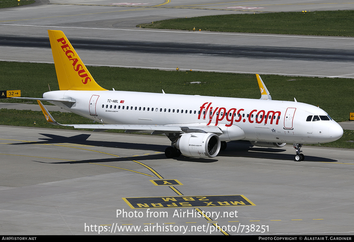 Aircraft Photo of TC-NBL | Airbus A320-251N | Pegasus Airlines | AirHistory.net #738251