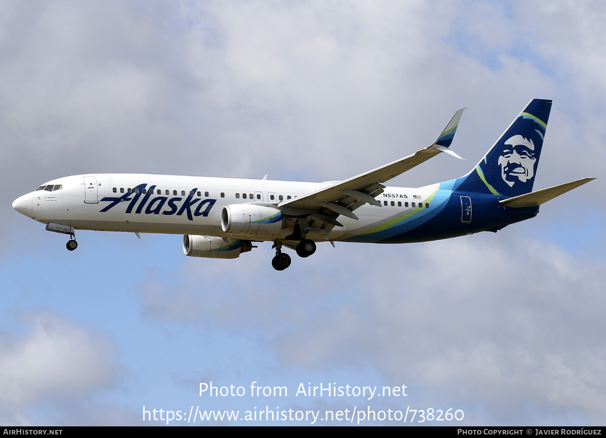 Aircraft Photo of N557AS | Boeing 737-890 | Alaska Airlines | AirHistory.net #738260