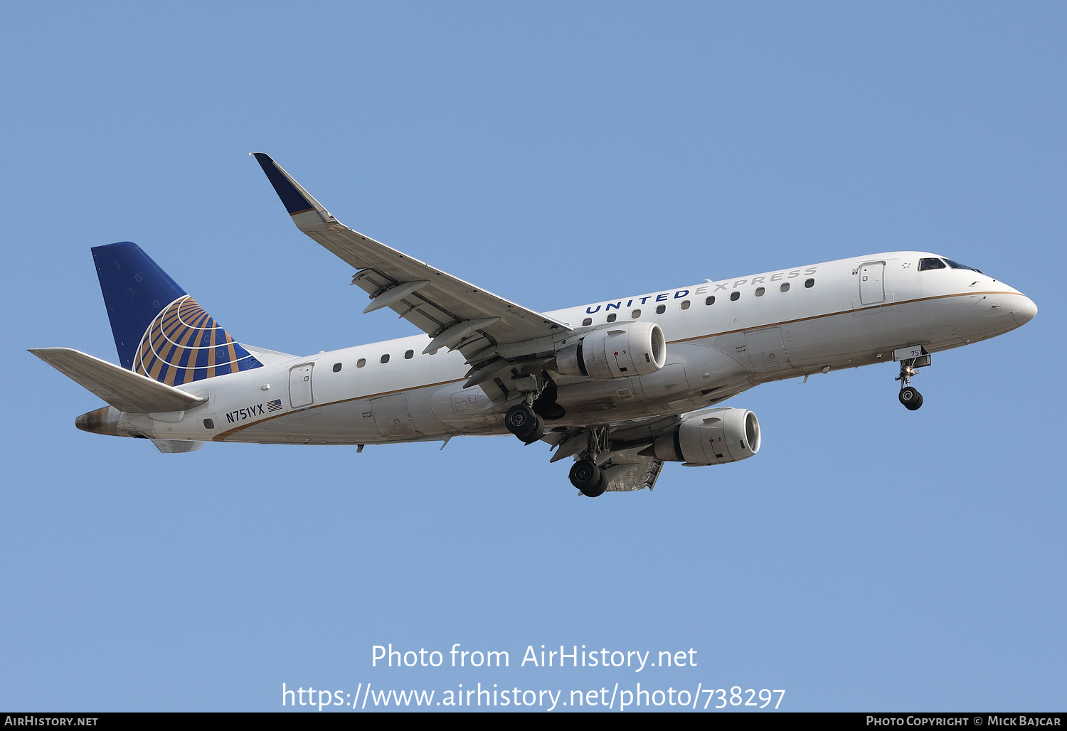 Aircraft Photo of N751YX | Embraer 175LR (ERJ-170-200LR) | United Express | AirHistory.net #738297