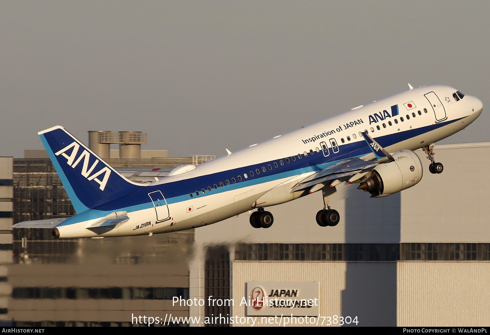 Aircraft Photo of JA218A | Airbus A320-271N | All Nippon Airways - ANA | AirHistory.net #738304