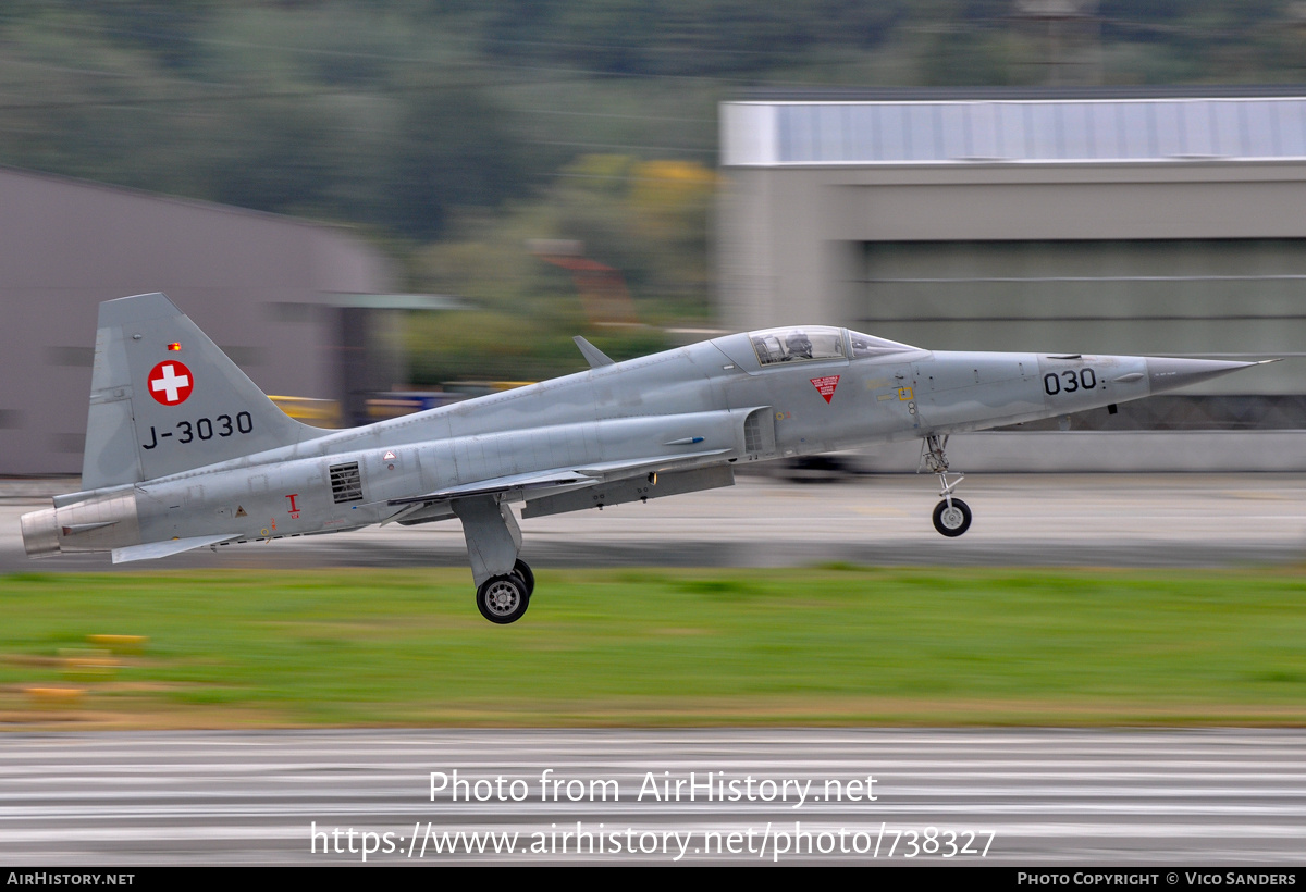 Aircraft Photo of J-3030 | Northrop F-5E Tiger II | Switzerland - Air Force | AirHistory.net #738327