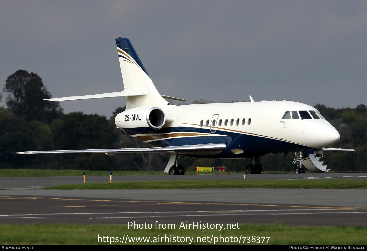 Aircraft Photo of ZS-MVL | Dassault Falcon 2000 | AirHistory.net #738377