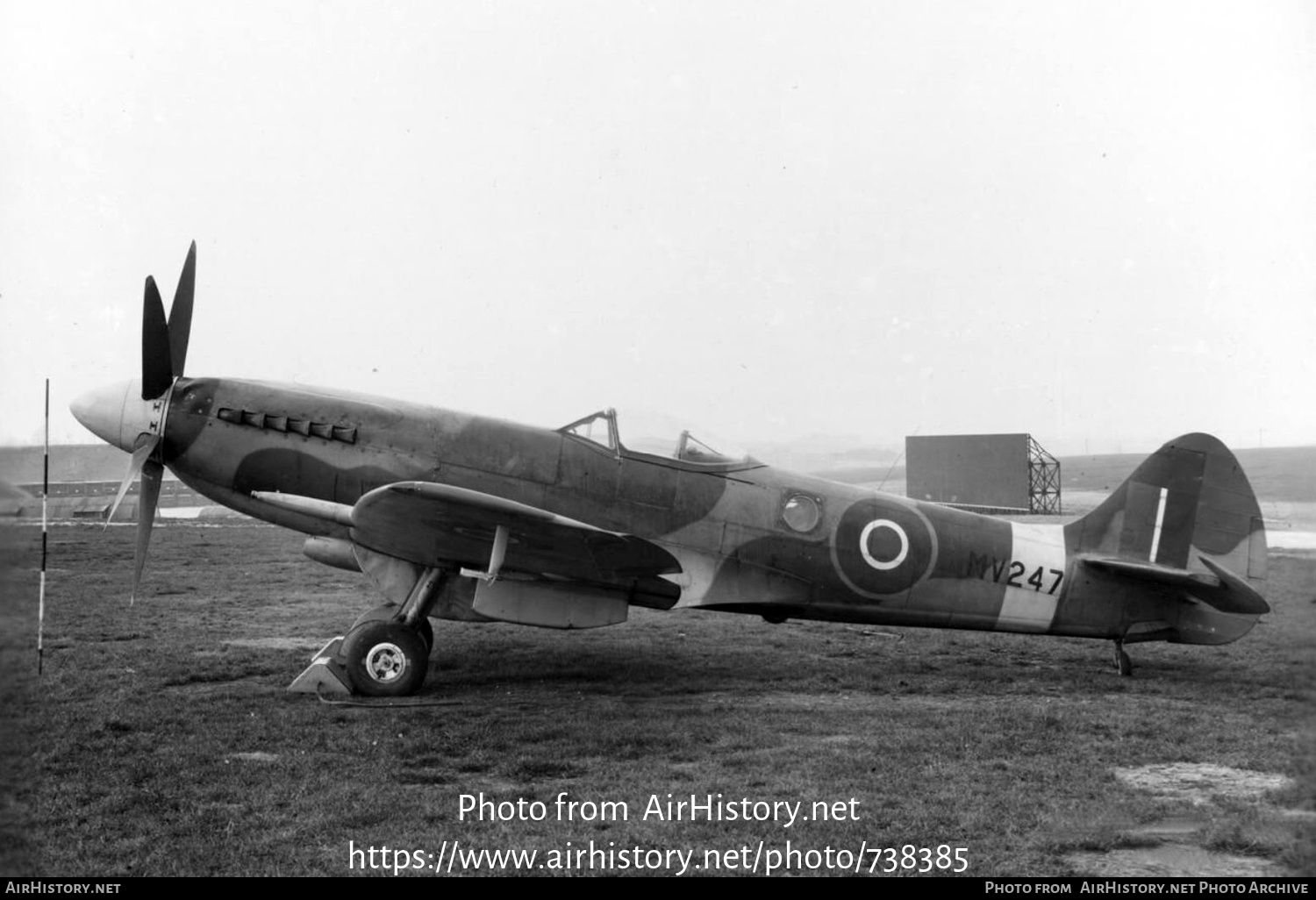 Aircraft Photo of MV247 | Supermarine 379 Spitfire FR14 | UK - Air Force | AirHistory.net #738385