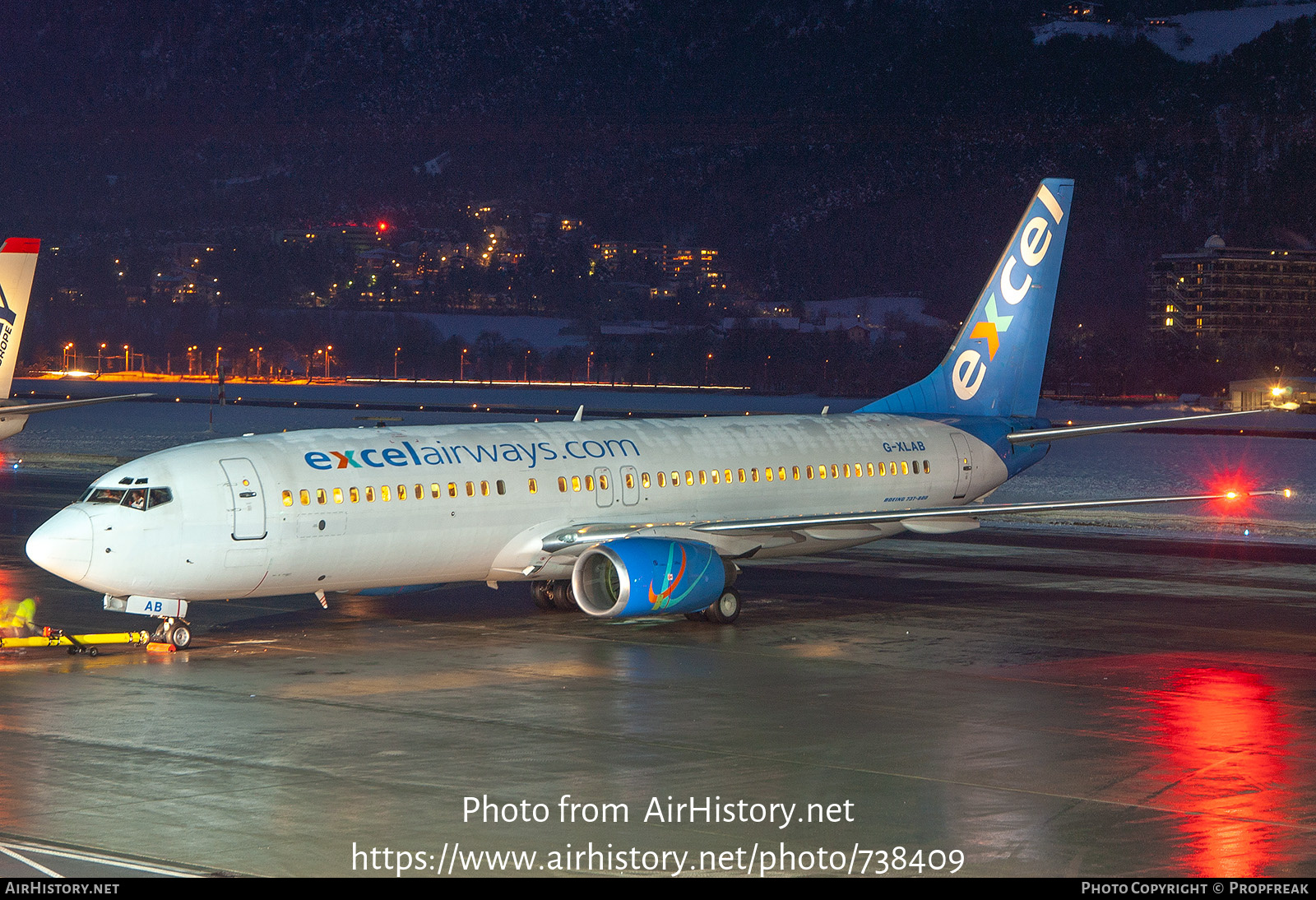 Aircraft Photo of G-XLAB | Boeing 737-8Q8 | Excel Airways | AirHistory.net #738409