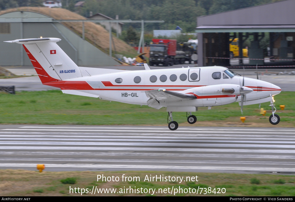 Aircraft Photo of HB-GIL | Beech 200 Super King Air | Air Glaciers | AirHistory.net #738420