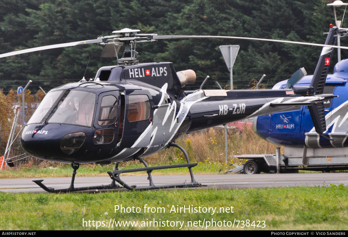 Aircraft Photo of HB-ZJR | Aerospatiale AS-350B-3 Ecureuil | Heli Alps | AirHistory.net #738423