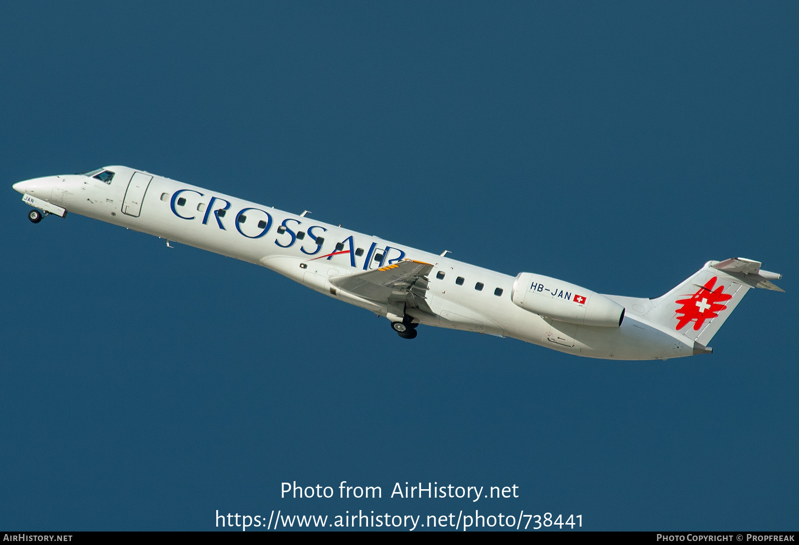 Aircraft Photo of HB-JAN | Embraer ERJ-145LU (EMB-145LU) | Crossair | AirHistory.net #738441