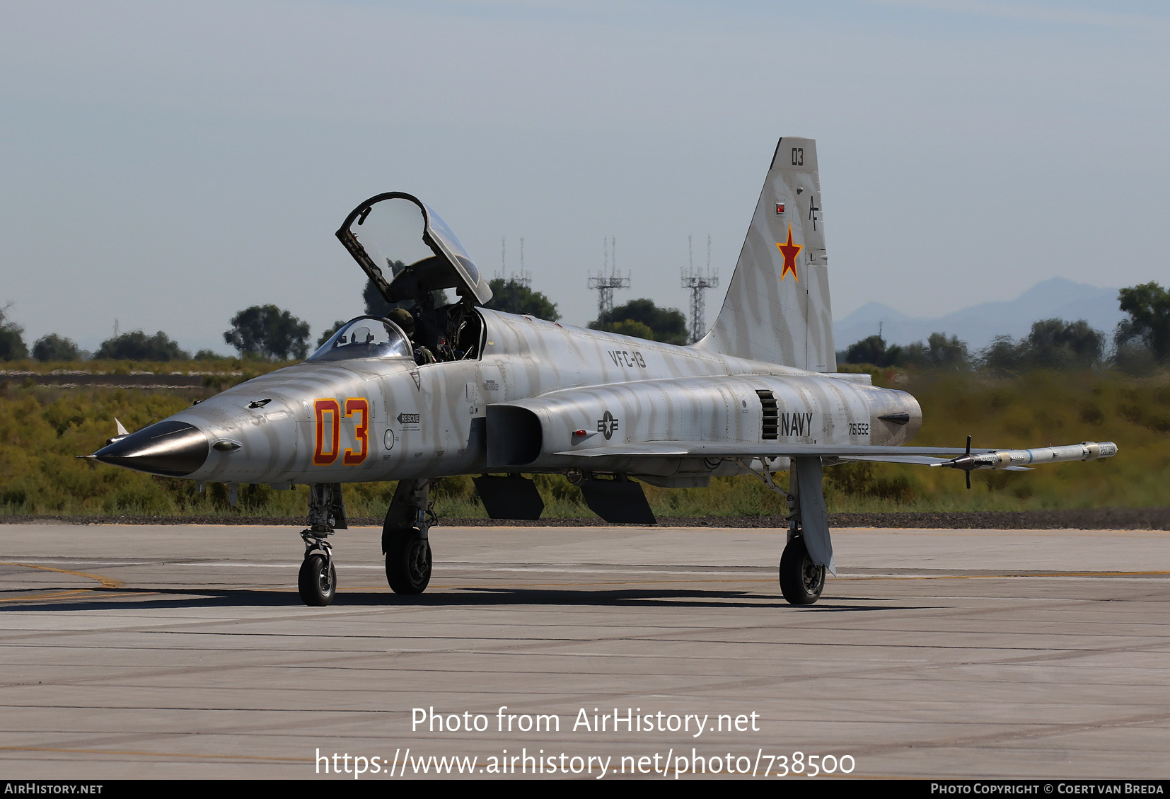 Aircraft Photo of 76-1552 | Northrop F-5N Tiger II | USA - Navy | AirHistory.net #738500