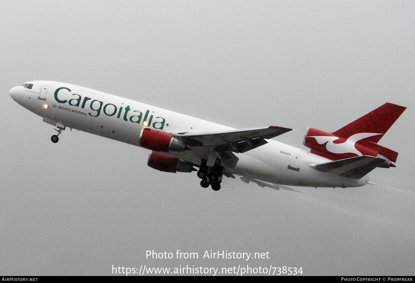 Aircraft Photo of N331FV | McDonnell Douglas DC-10-30F | Cargoitalia | AirHistory.net #738534