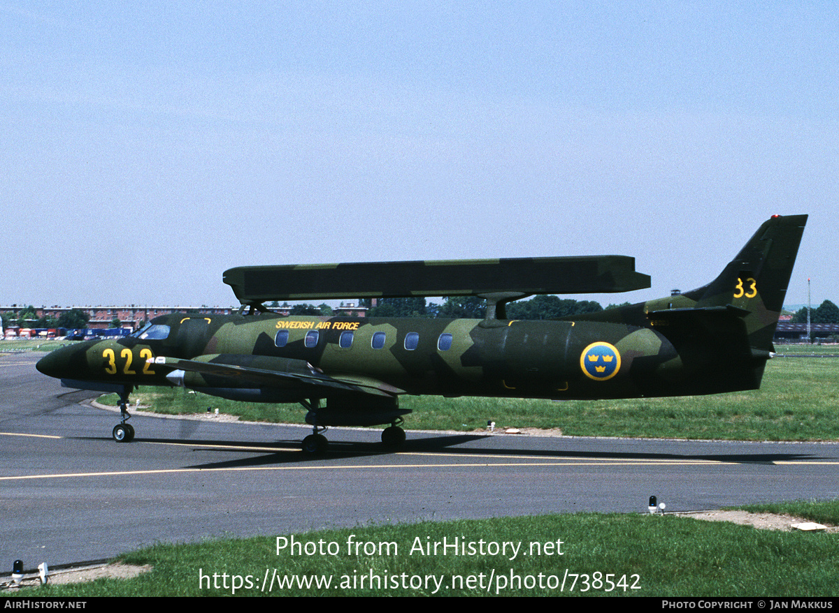 Aircraft Photo of 88003 | Fairchild Swearingen Tp88 Metro III/AEW | Sweden - Air Force | AirHistory.net #738542