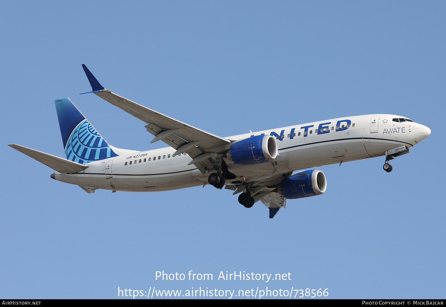 Aircraft Photo of N27255 | Boeing 737-8 Max 8 | United Airlines | AirHistory.net #738566