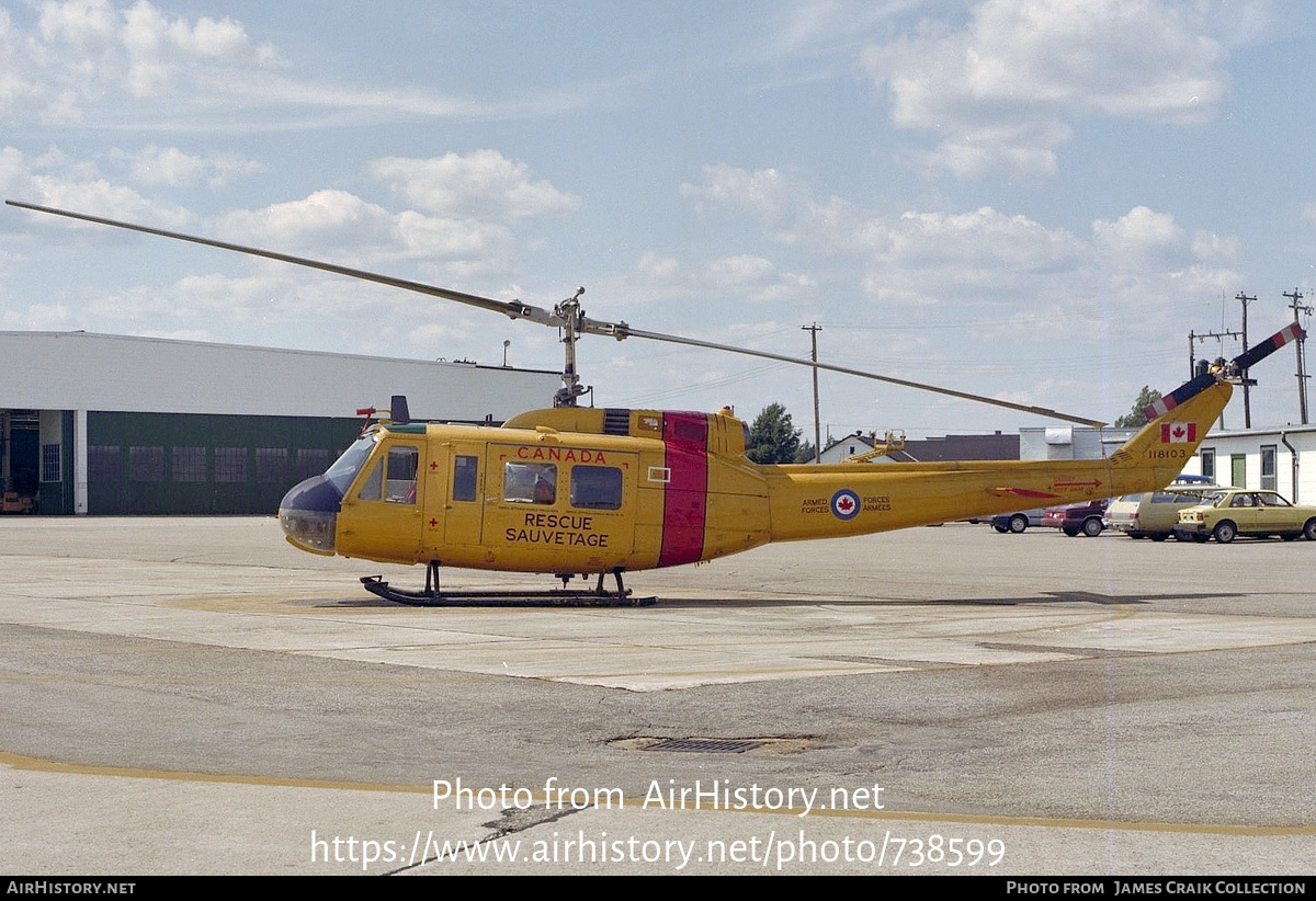 Aircraft Photo of 118103 | Bell CH-118 Iroquois | Canada - Air Force | AirHistory.net #738599