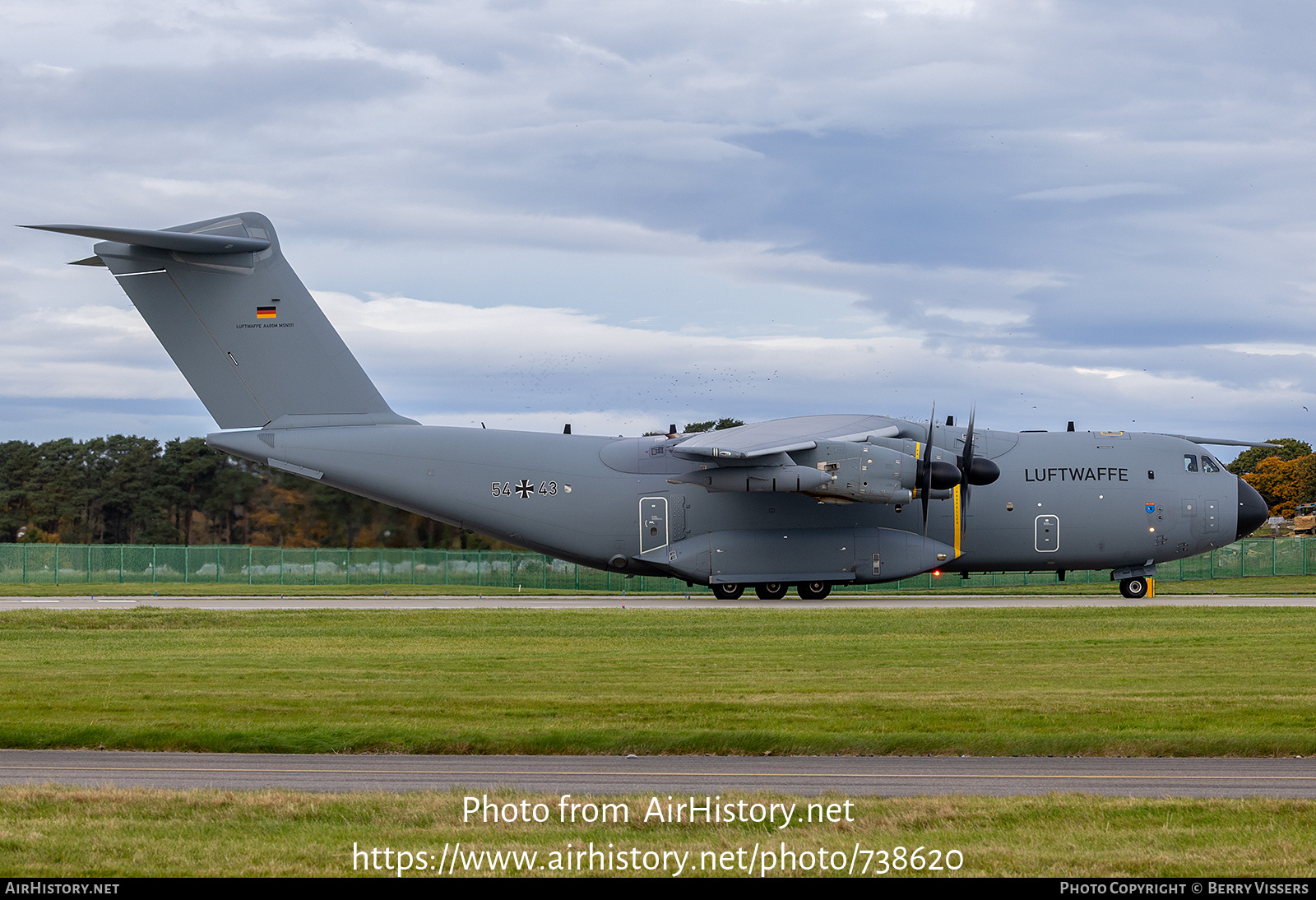 Aircraft Photo of 5443 | Airbus A400M Atlas | Germany - Air Force | AirHistory.net #738620