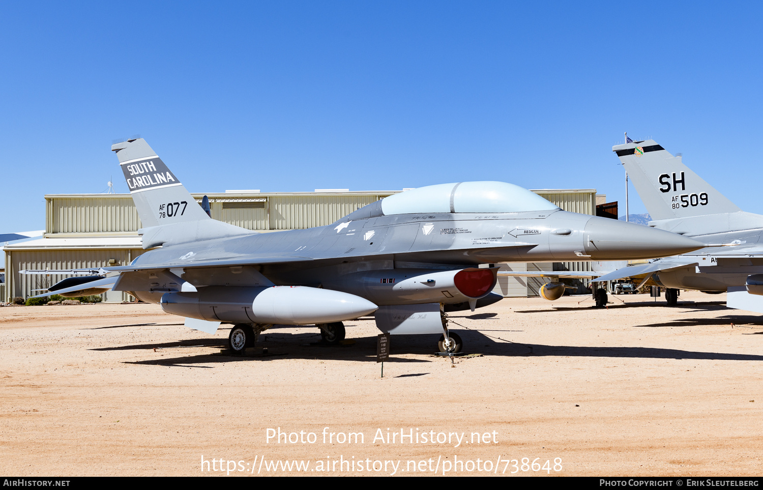 Aircraft Photo of 78-0077 / AF78-077 | General Dynamics F-16B Fighting Falcon | USA - Air Force | AirHistory.net #738648