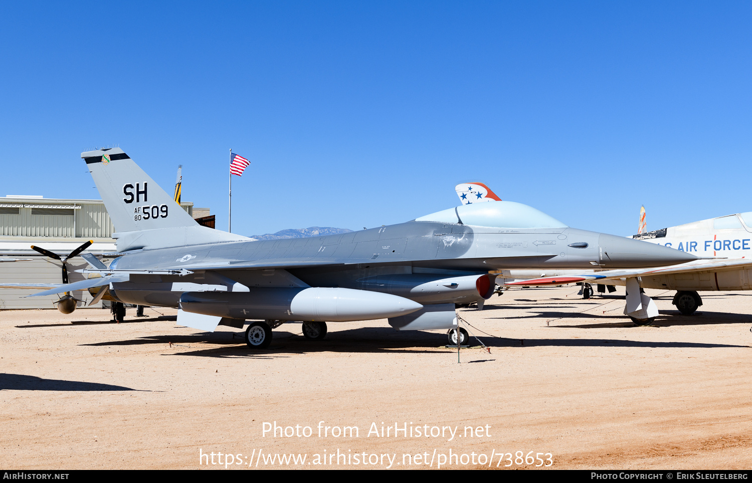 Aircraft Photo of 80-0509 / AF80-509 | General Dynamics F-16A Fighting Falcon | USA - Air Force | AirHistory.net #738653