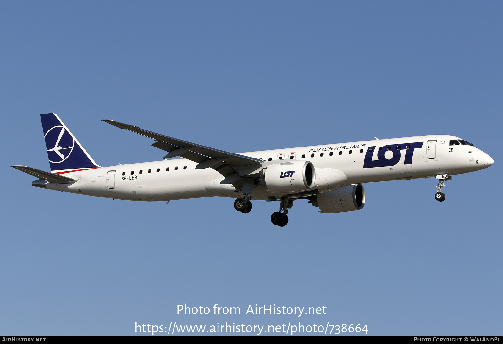 Aircraft Photo of SP-LEB | Embraer 195-E2 (ERJ-190-400) | LOT Polish Airlines - Polskie Linie Lotnicze | AirHistory.net #738664