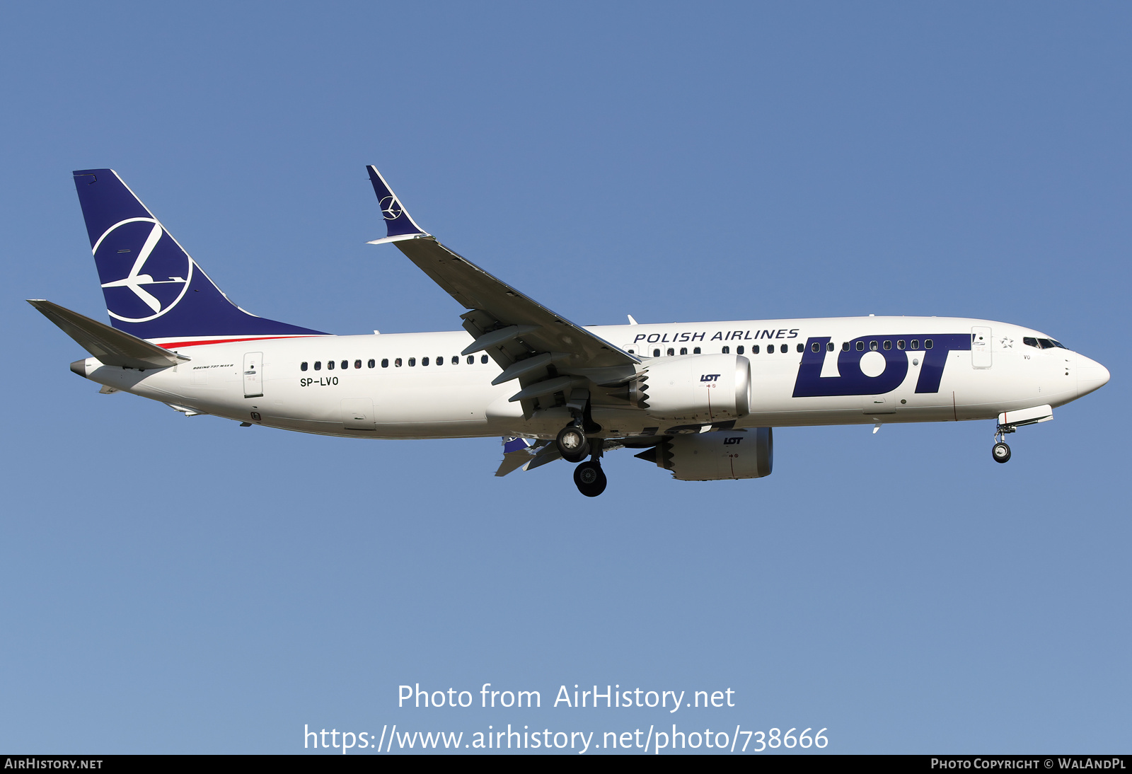 Aircraft Photo of SP-LVO | Boeing 737-8 Max 8 | LOT Polish Airlines - Polskie Linie Lotnicze | AirHistory.net #738666