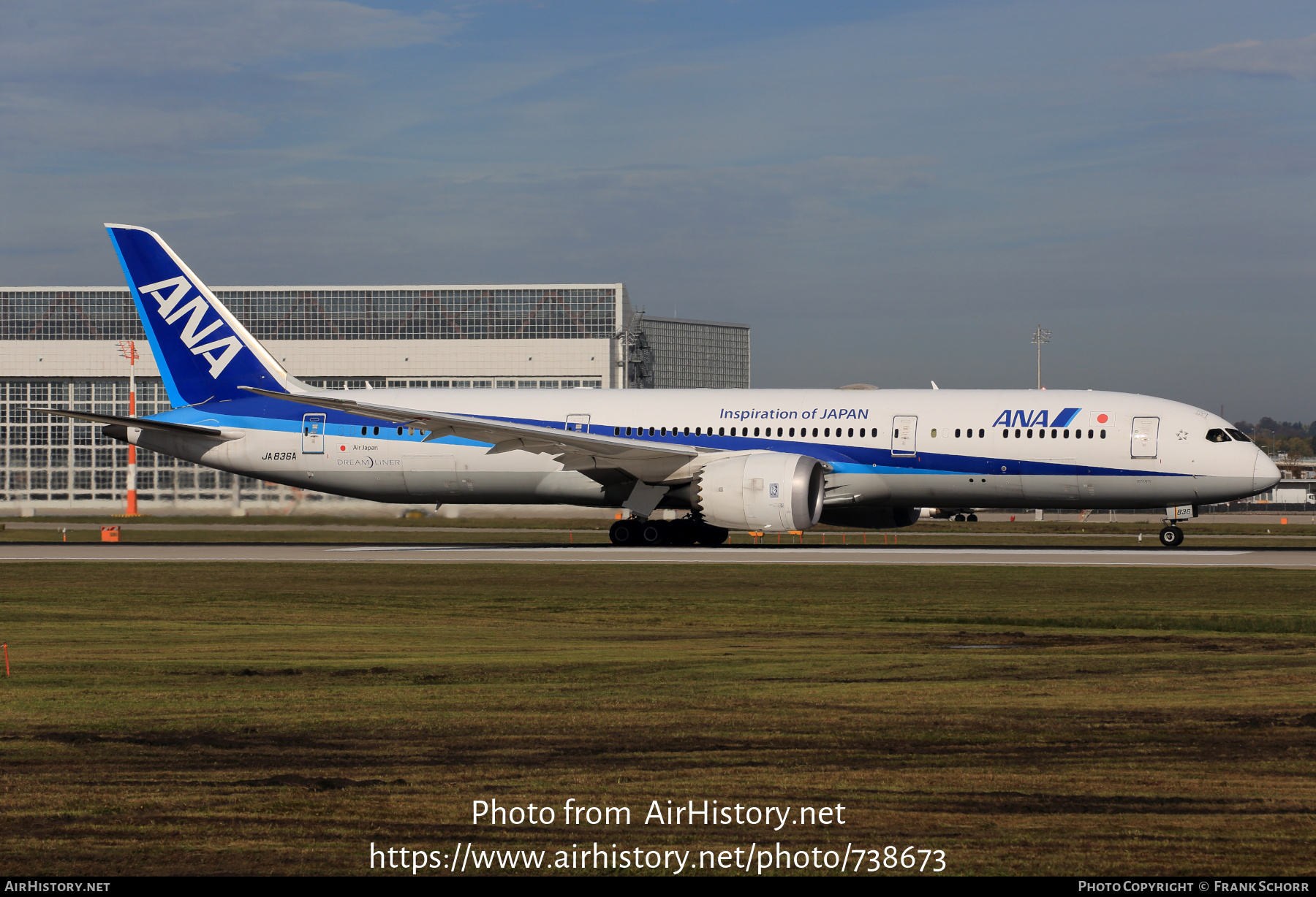 Aircraft Photo of JA836A | Boeing 787-9 Dreamliner | All Nippon Airways - ANA | AirHistory.net #738673