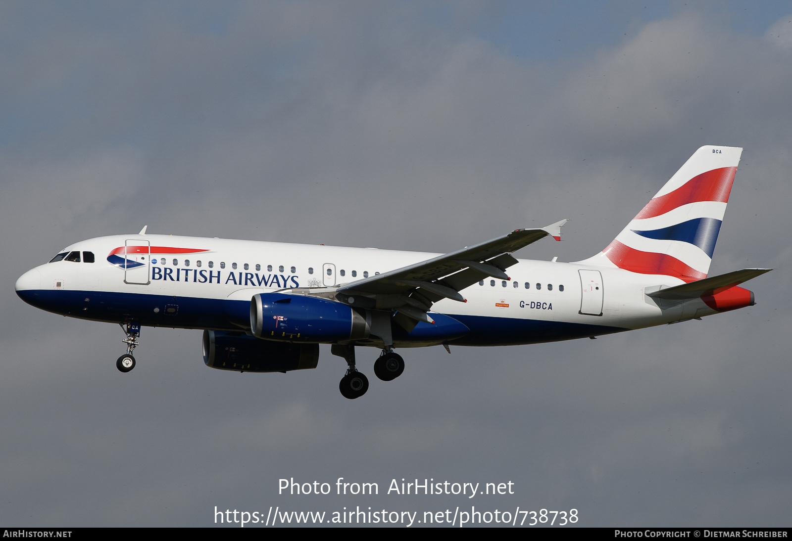 Aircraft Photo of G-DBCA | Airbus A319-131 | British Airways | AirHistory.net #738738