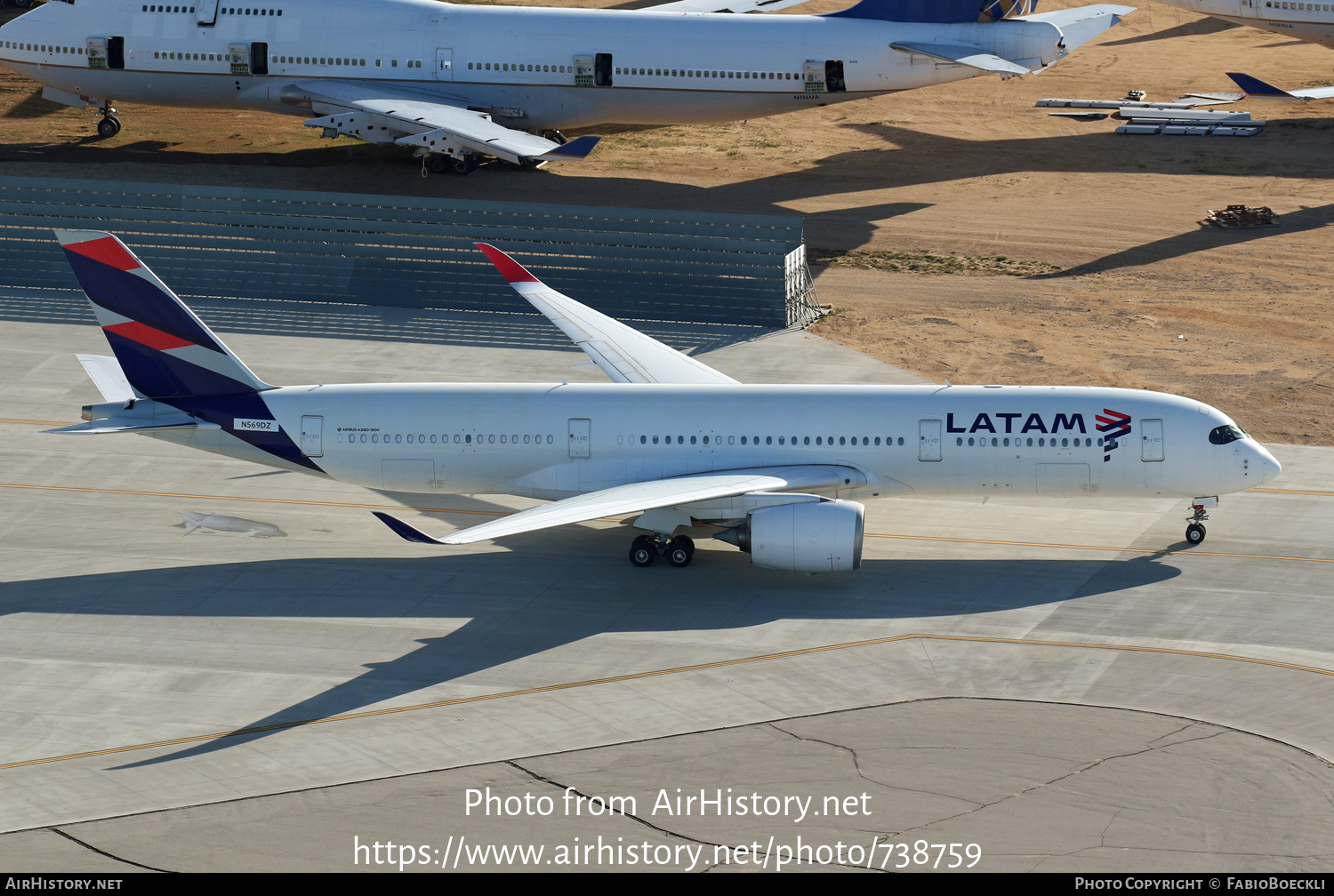 Aircraft Photo of N569DZ | Airbus A350-941 | LATAM Airlines | AirHistory.net #738759