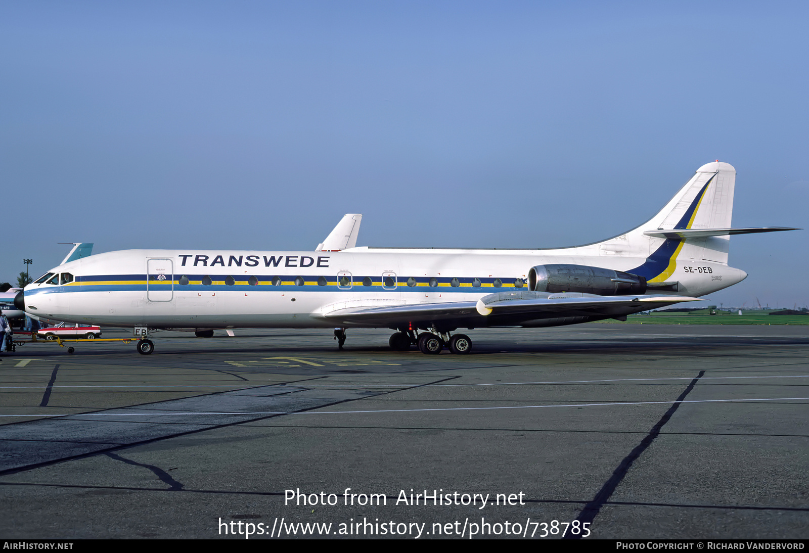 Aircraft Photo of SE-DEB | Sud SE-210 Caravelle 10B1R | Transwede Airways | AirHistory.net #738785