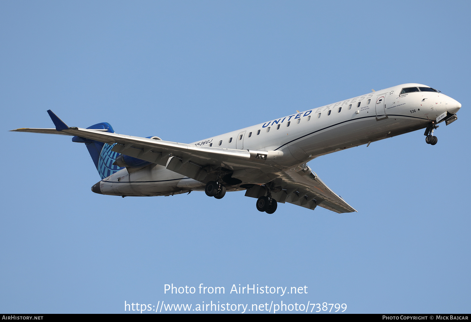 Aircraft Photo of N536GJ | Bombardier CRJ-550 (CL-600-2C11) | United Express | AirHistory.net #738799