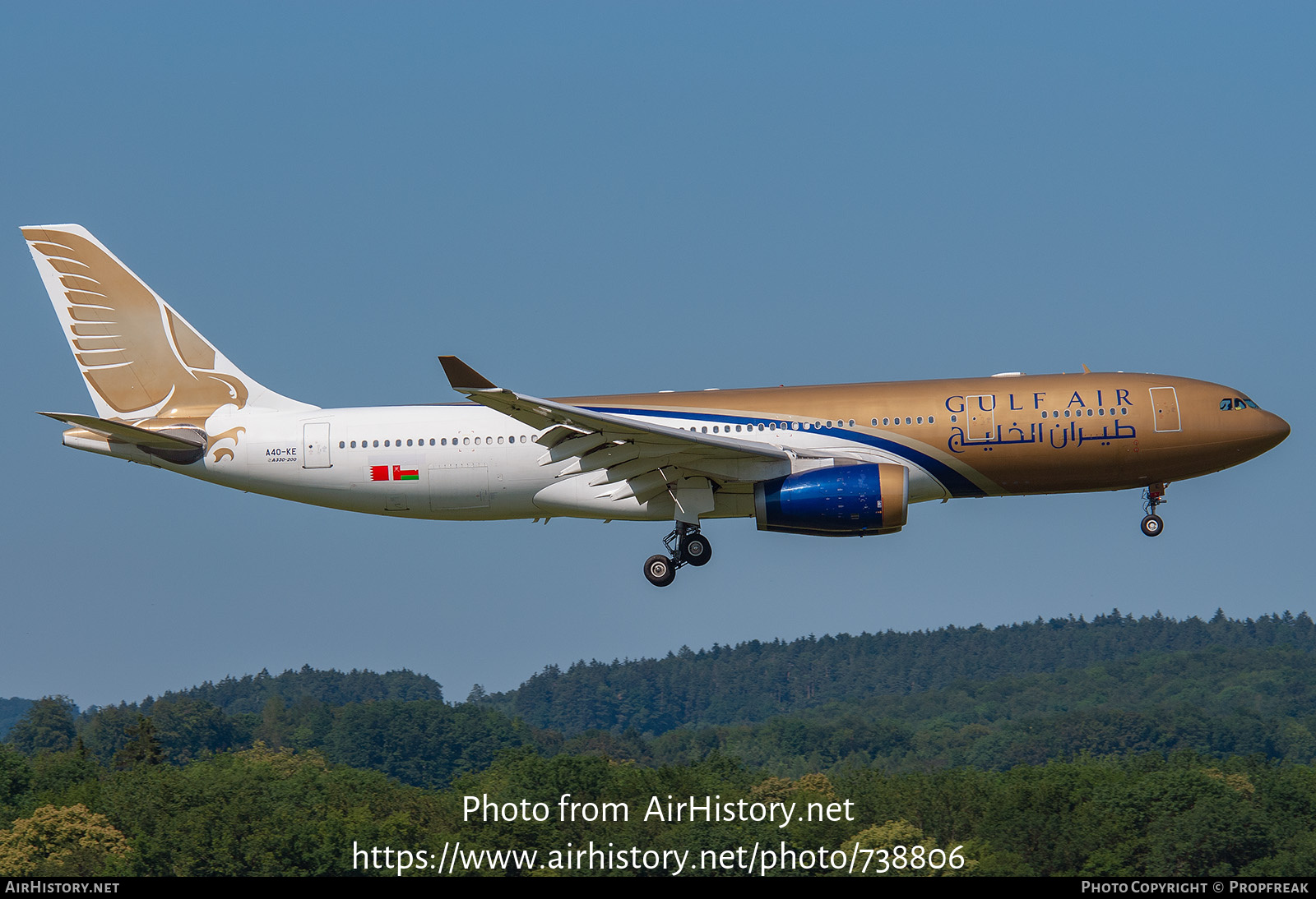 Aircraft Photo of A4O-KE | Airbus A330-243 | Gulf Air | AirHistory.net #738806