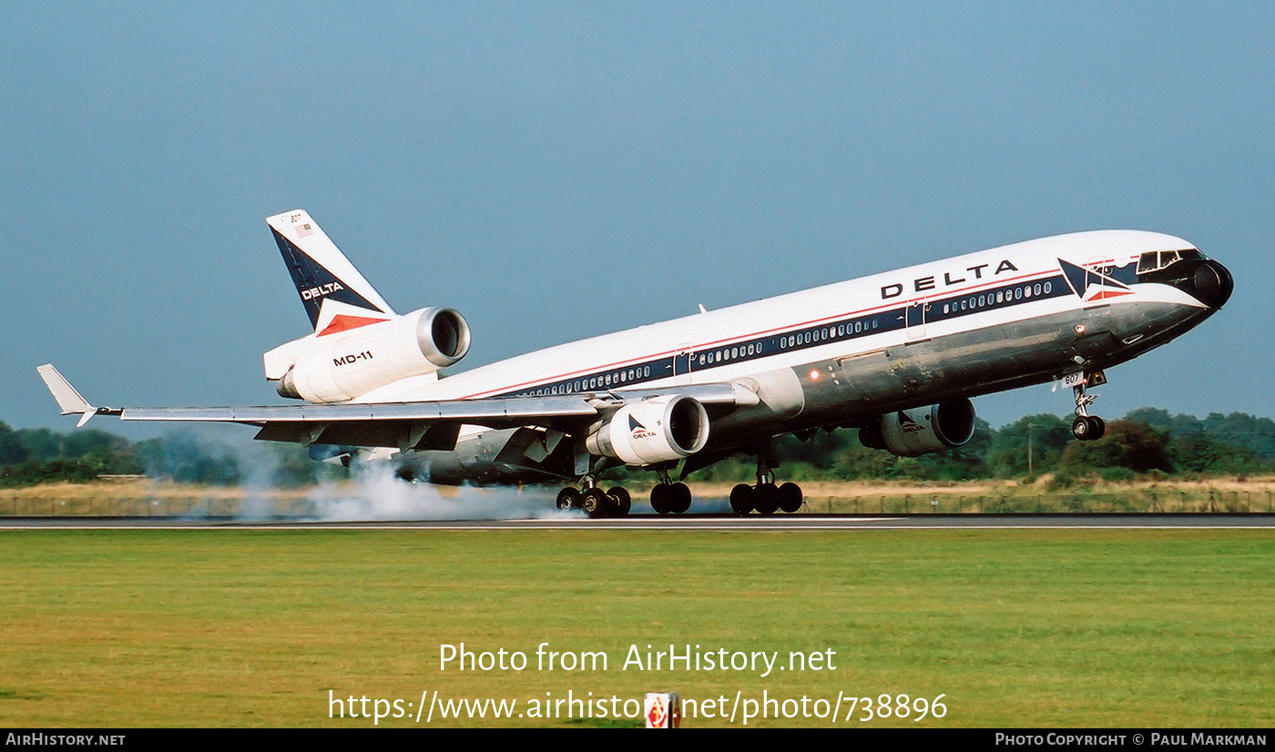 Aircraft Photo of N807DE | McDonnell Douglas MD-11 | Delta Air Lines | AirHistory.net #738896