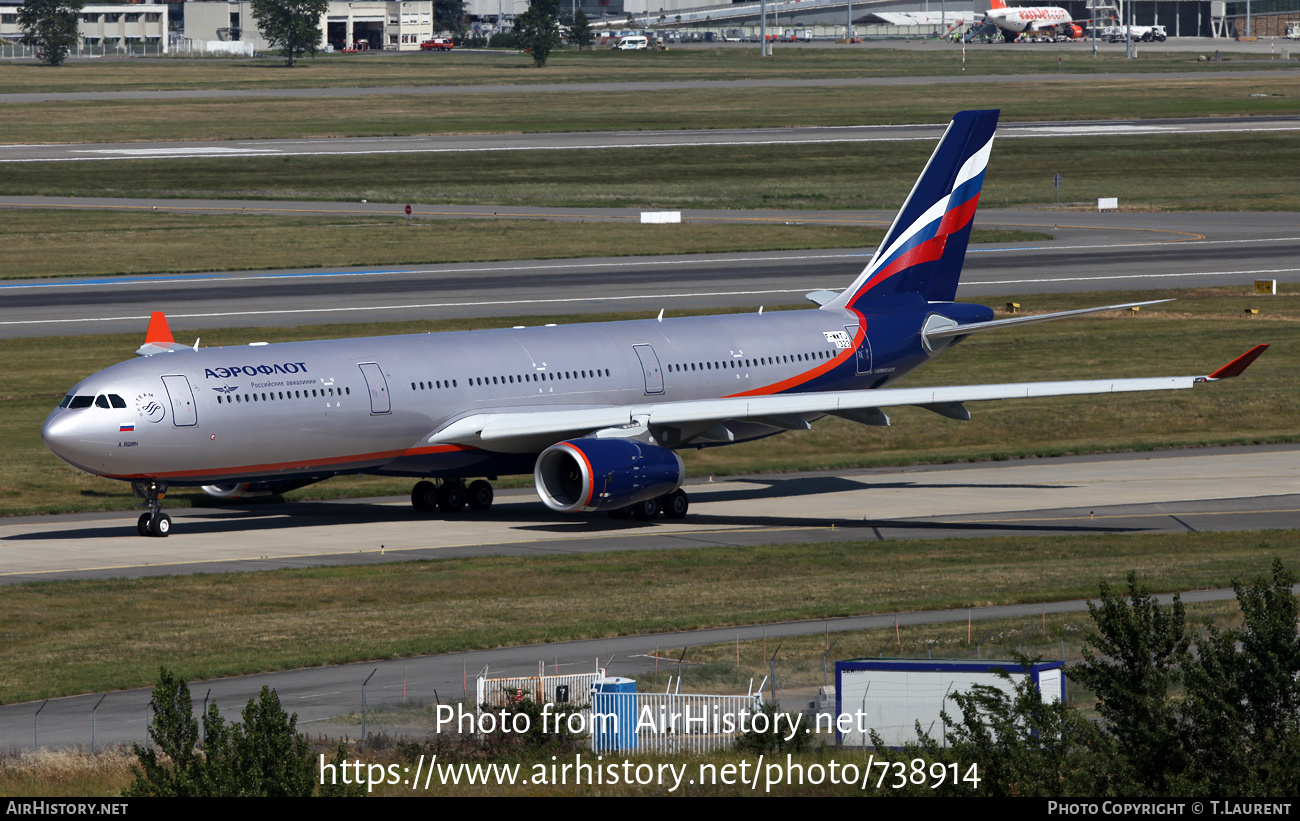 Aircraft Photo of F-WWTJ | Airbus A330-343 | Aeroflot - Russian Airlines | AirHistory.net #738914