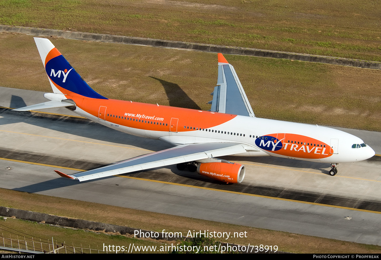 Aircraft Photo of OY-VKF | Airbus A330-243 | MyTravel Airways | AirHistory.net #738919