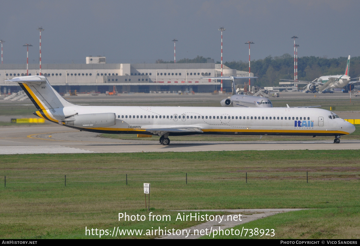 Aircraft Photo of I-DAWW | McDonnell Douglas MD-82 (DC-9-82) | ItAli Airlines | AirHistory.net #738923