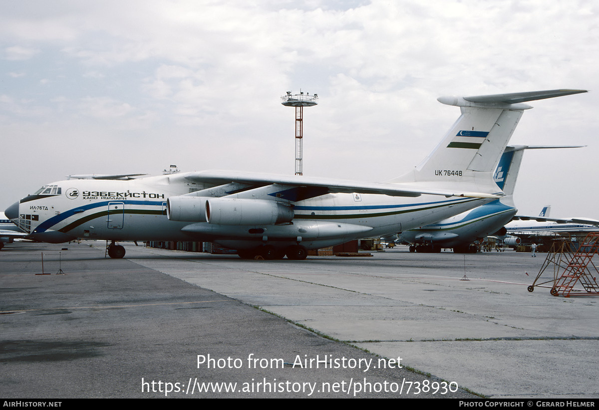 Aircraft Photo of UK-76448 | Ilyushin Il-76TD | Uzbekistan Airways | AirHistory.net #738930