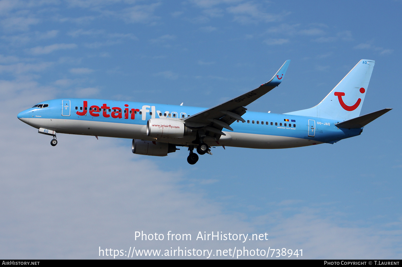 Aircraft Photo of OO-JAQ | Boeing 737-8K5 | Jetairfly | AirHistory.net #738941