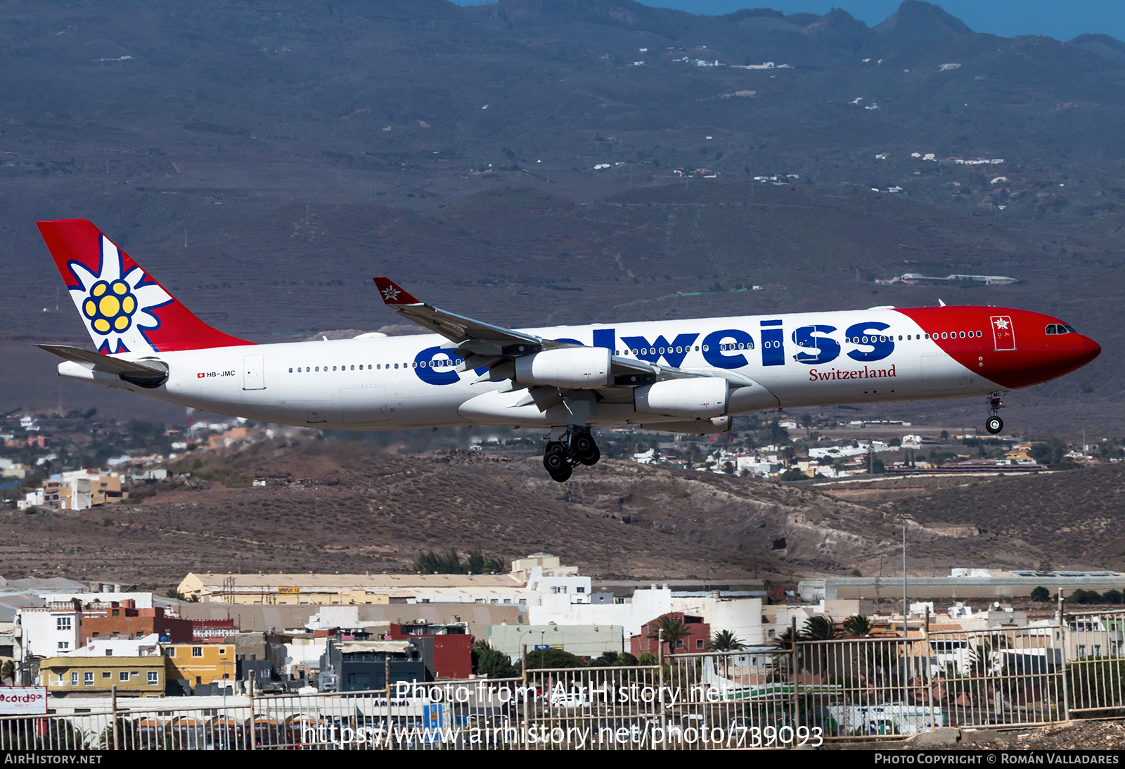 Aircraft Photo of HB-JMC | Airbus A340-313X | Edelweiss Air | AirHistory.net #739093