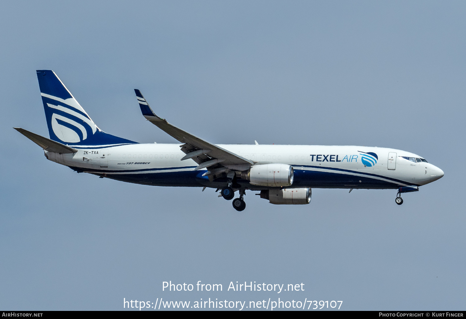 Aircraft Photo of ZK-TXA | Boeing 737-8BK/BCF | Texel Air | AirHistory.net #739107